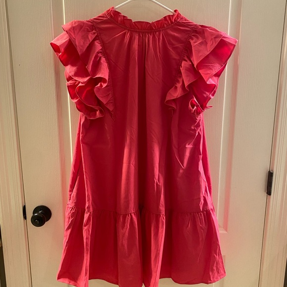 Hot Pink Ruffle Dress (NEW) - Picture 2 of 3